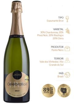 ESPUMANTE NERO BRUT  CELEBRATION 1X750ML