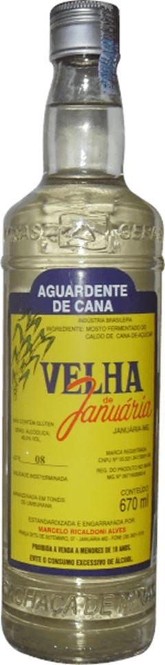 AGUARDENTE DE CANA VELHA DE JANUARIA 670ML