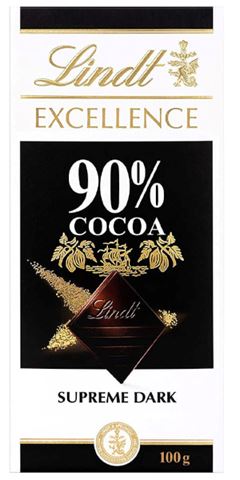 CHOCOLATE LINDT EXCELLENCE DARK 90 1X100GR