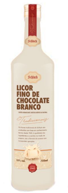 LICOR FINO SCHLUCK CHOCOLATE BRANCO 1X750ML