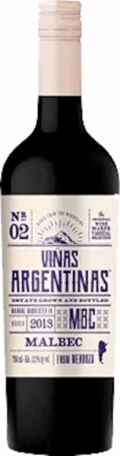 VINHO VINAS ARGENTINAS MALBEC 1X750ML