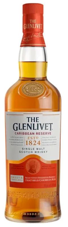 WHISKY GLENLIVET CARIBEAN RESERVE 1X750ML