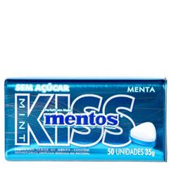 PASTILHA MENTOS KISS MINT SEM ACUCAR 1X35GRS