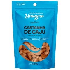 CASTANHA UNIAGRO DE CAJU TORRADA E SALGADA 1X120GRS