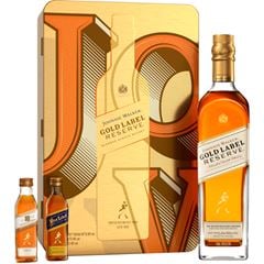 WHISKY JOHNNIE GOLD SPARKLE PACK 2X50ML 1X750ML