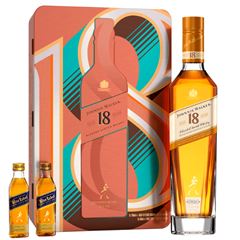 WHISKY JOHNNIE 18YO 1X750ML PACK BLUE  2X50ML