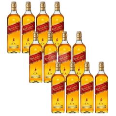 WHISKY JOHNNIE RED CAIXA 12X750ML