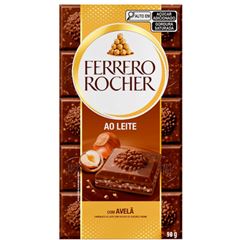 CHOCOLATE FERRERO ROCHER AO LEITE TABLETE 1X90GRS