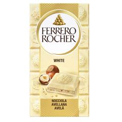 CHOCOLATE FERRERO ROCHER BRANCO TABLETE 1X90GRS