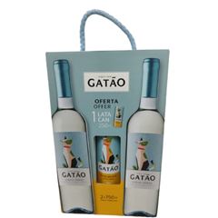 VINHO GATAO BRANCO COMBO 2GFX750ML 1X250ML LATA