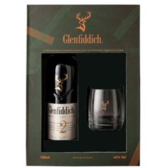 WHISKY GLENFIDDICH 12ANOS COM COPO 1X750ML