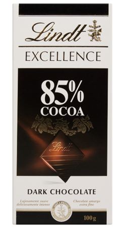 CHOCOLATE LINDT EXCELLENCE 85 COCOA 100
