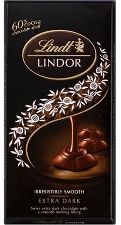 CHOCOLATE SWISS LINDT LINDOR DARK 100GR